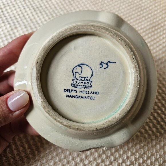 Delfts Holland Blue and White Windmill Ashtray - Picture 8 of 8